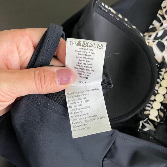 2/$30 NWT Sunshine Zone Hardware Shirred One Piece Big Cat Animal Print 3X #4741 - Picture 12 of 13